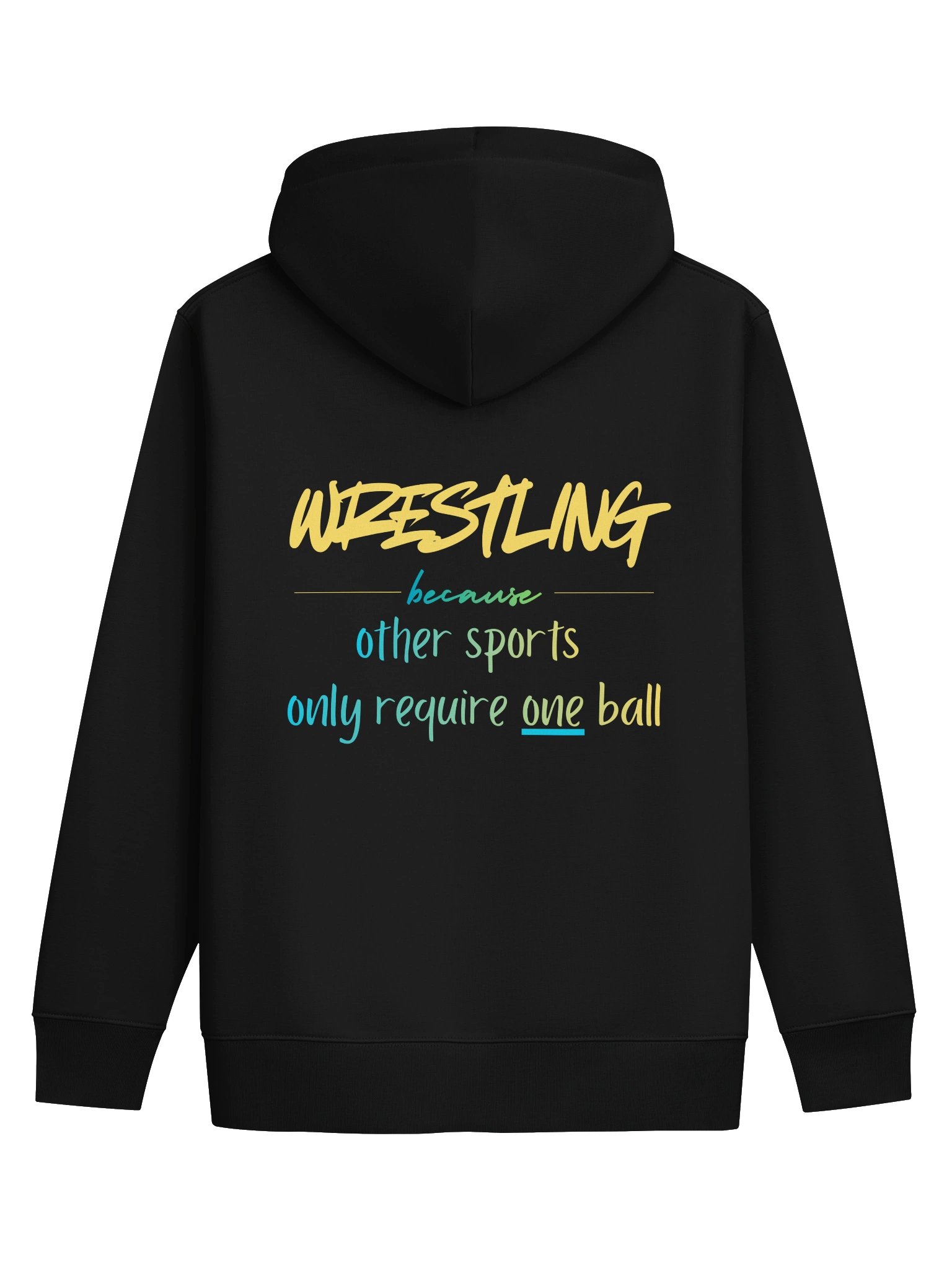 Wrestling Because Only One Ball Hoodie product image (2)