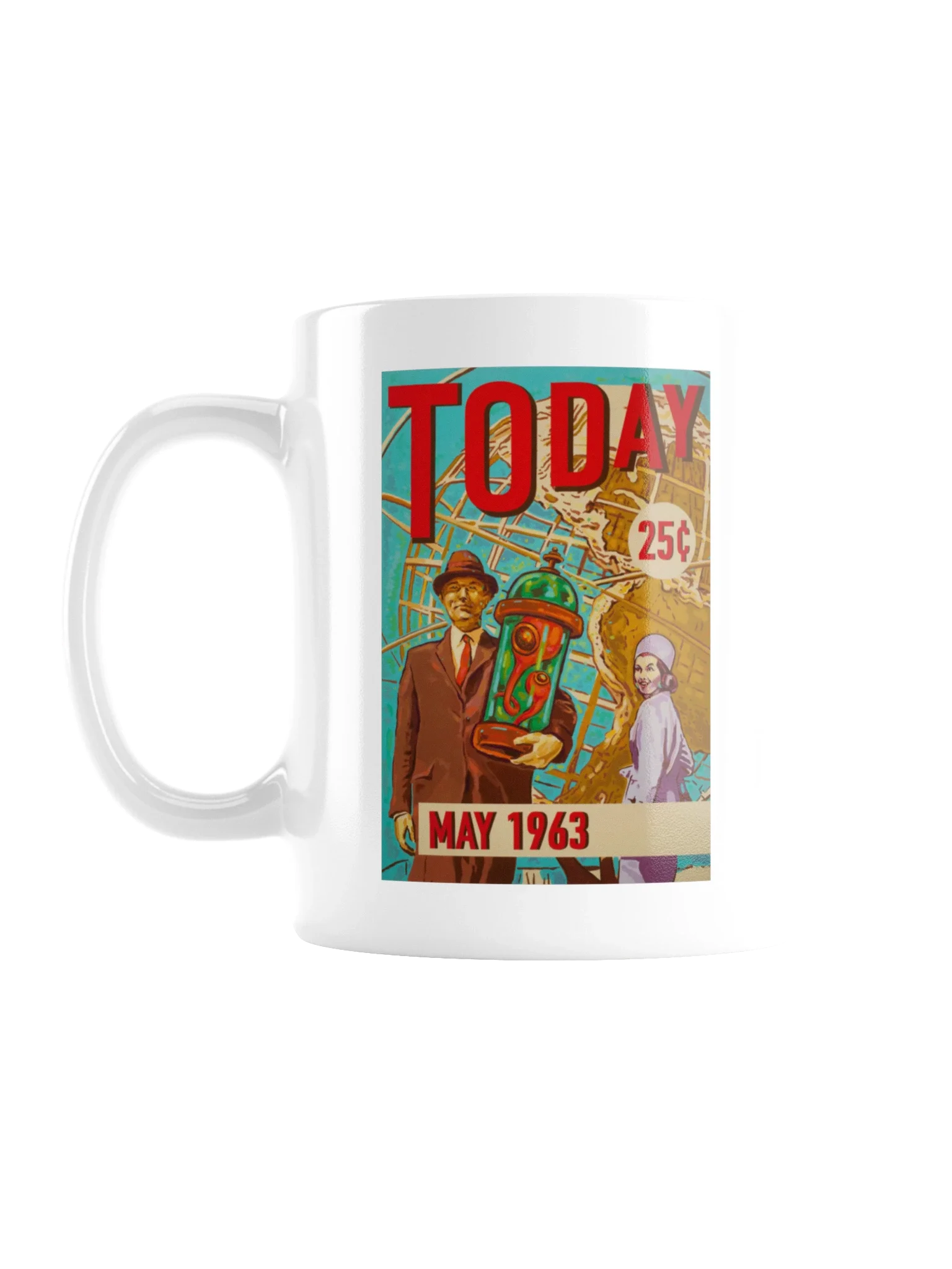 Today (Atomic Sunrise) - White Glossy Mug