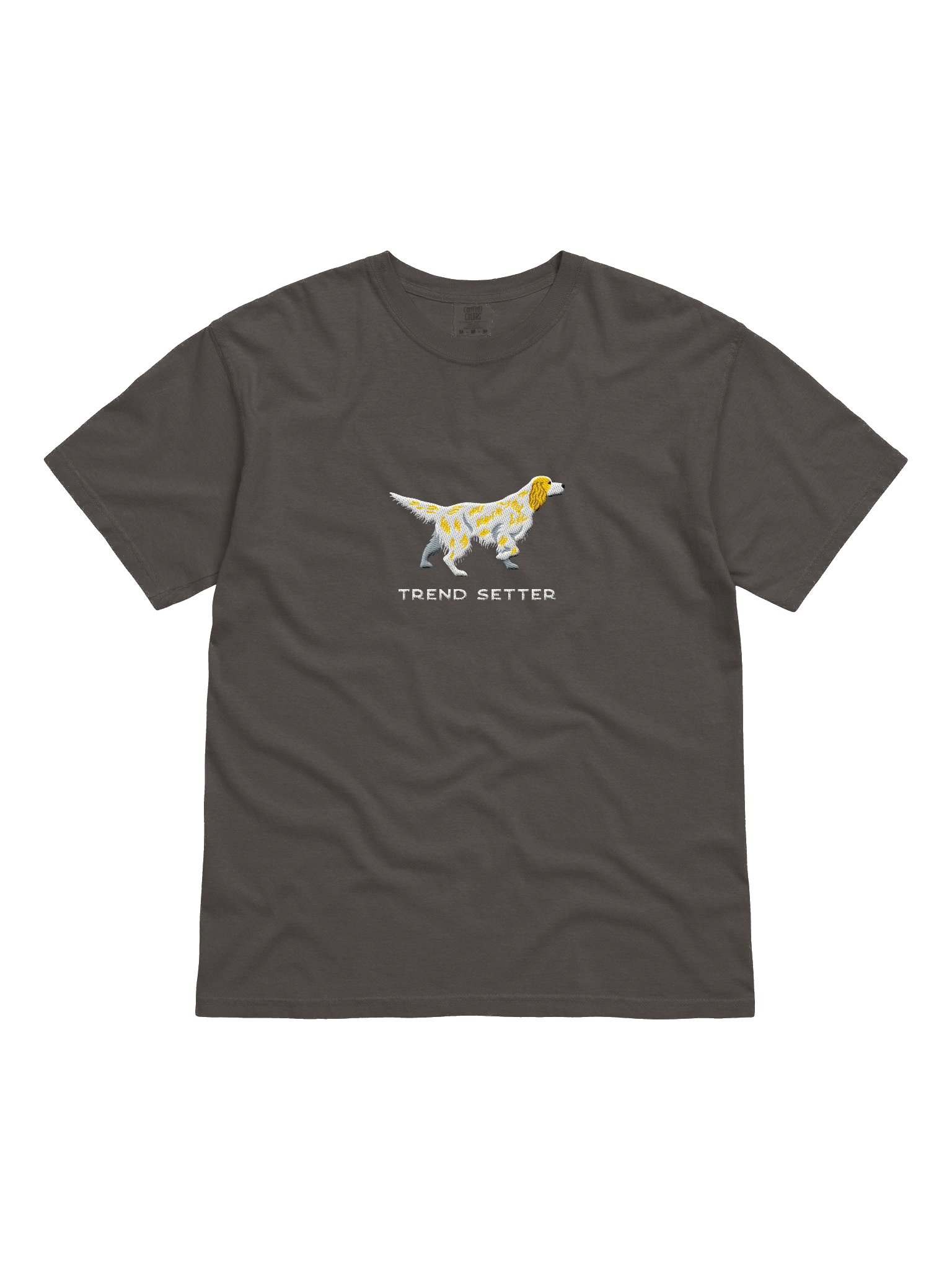 Trend Setter T-Shirt(Embroidered) of an English Setter(Lemon Belton) product image (4)