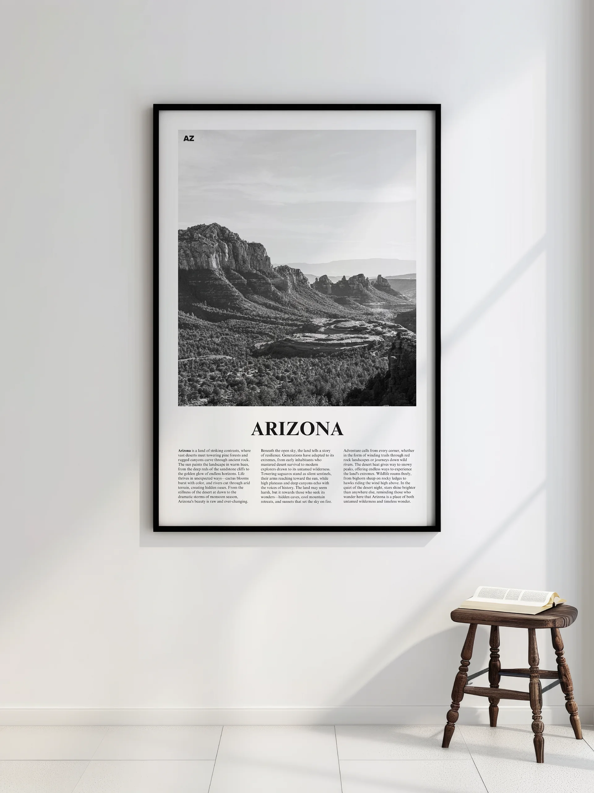 Arizona 01 Newspaper Poster | Framed product image (2)