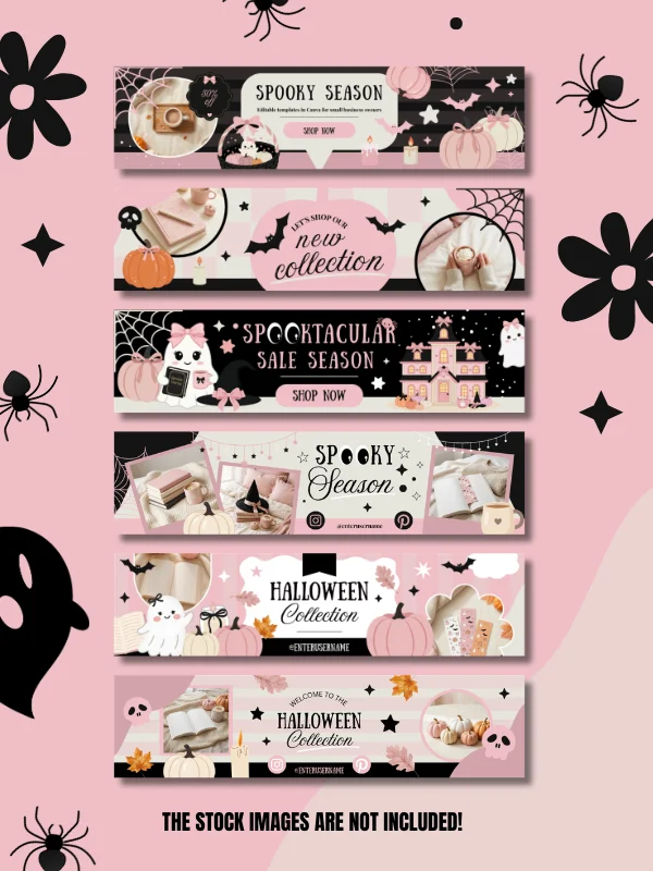 Coquette Halloween Etsy Shop Banner Set product image (3)