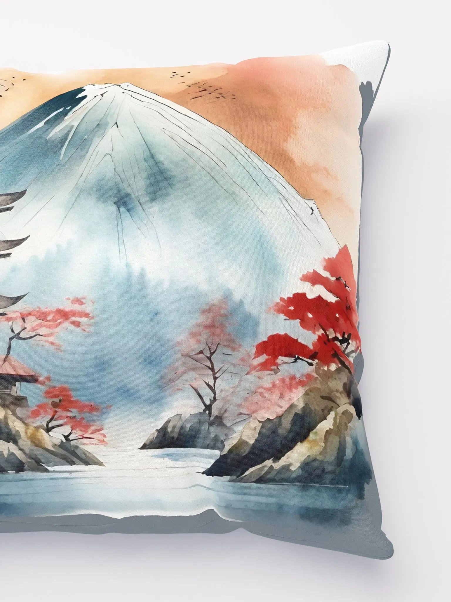 Oriental Watercolour Pillow product image (3)