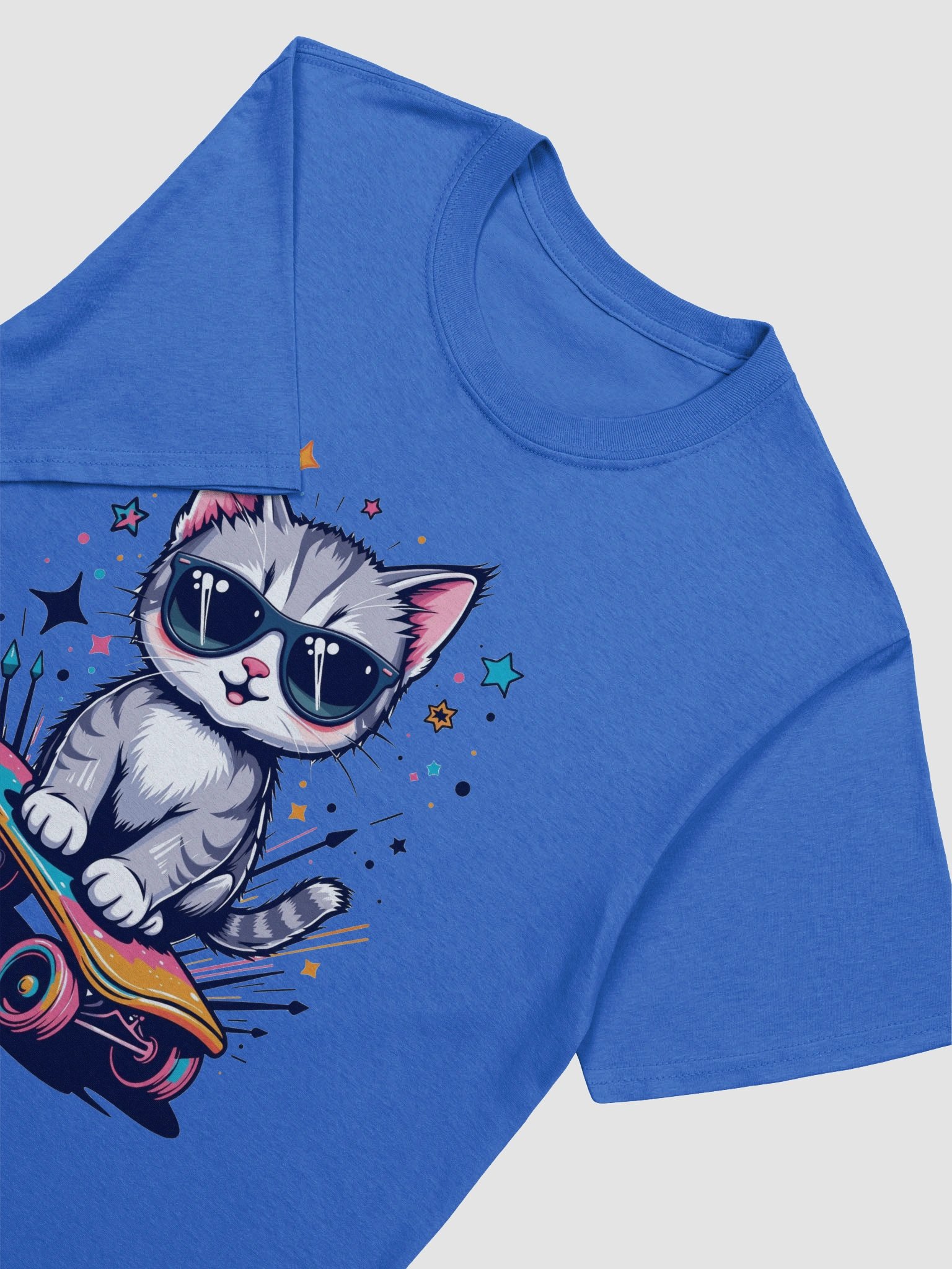 Cool Cat Skateboarder T-Shirt product image (57)