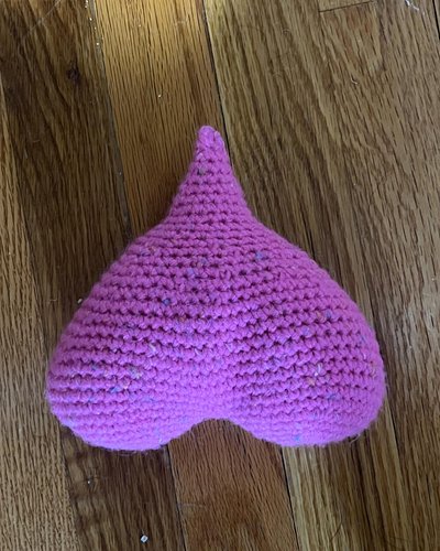 Working on a free hand monster heart.

Now for eyes, arms, legs, horns, and other embellishments. Maybe a biw and arrow/quive...