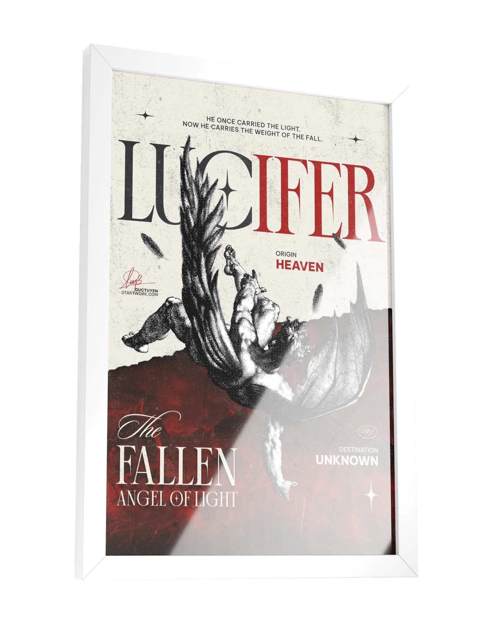 LUCIFER - The Fallen Angel of Light" Framed Poster product image (11)