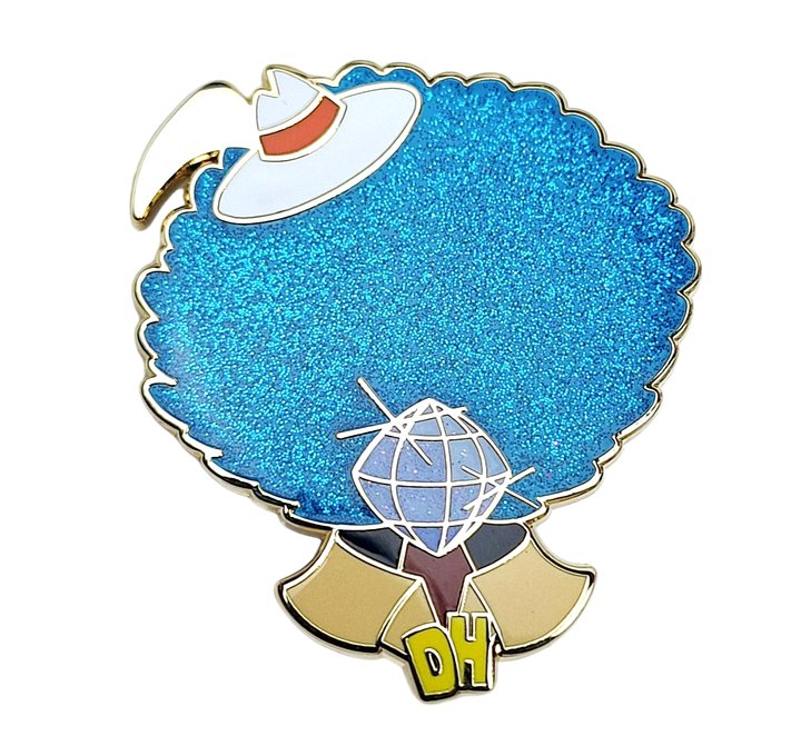 Disco Head Pin - Glitter 'Fro product image (2)