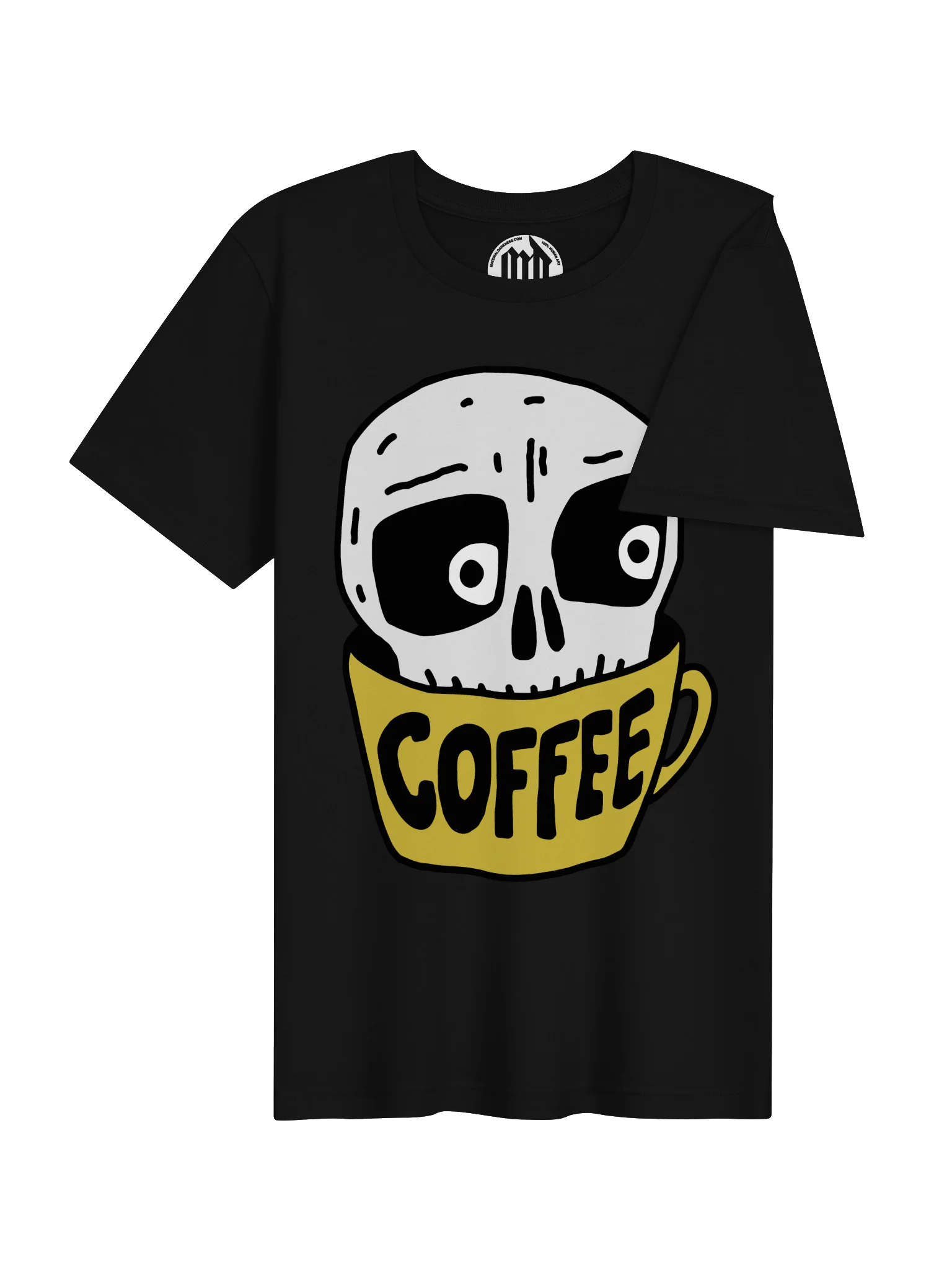 Coffee Skull Cartoon Tee — Bella+Canvas Supersoft product image (13)