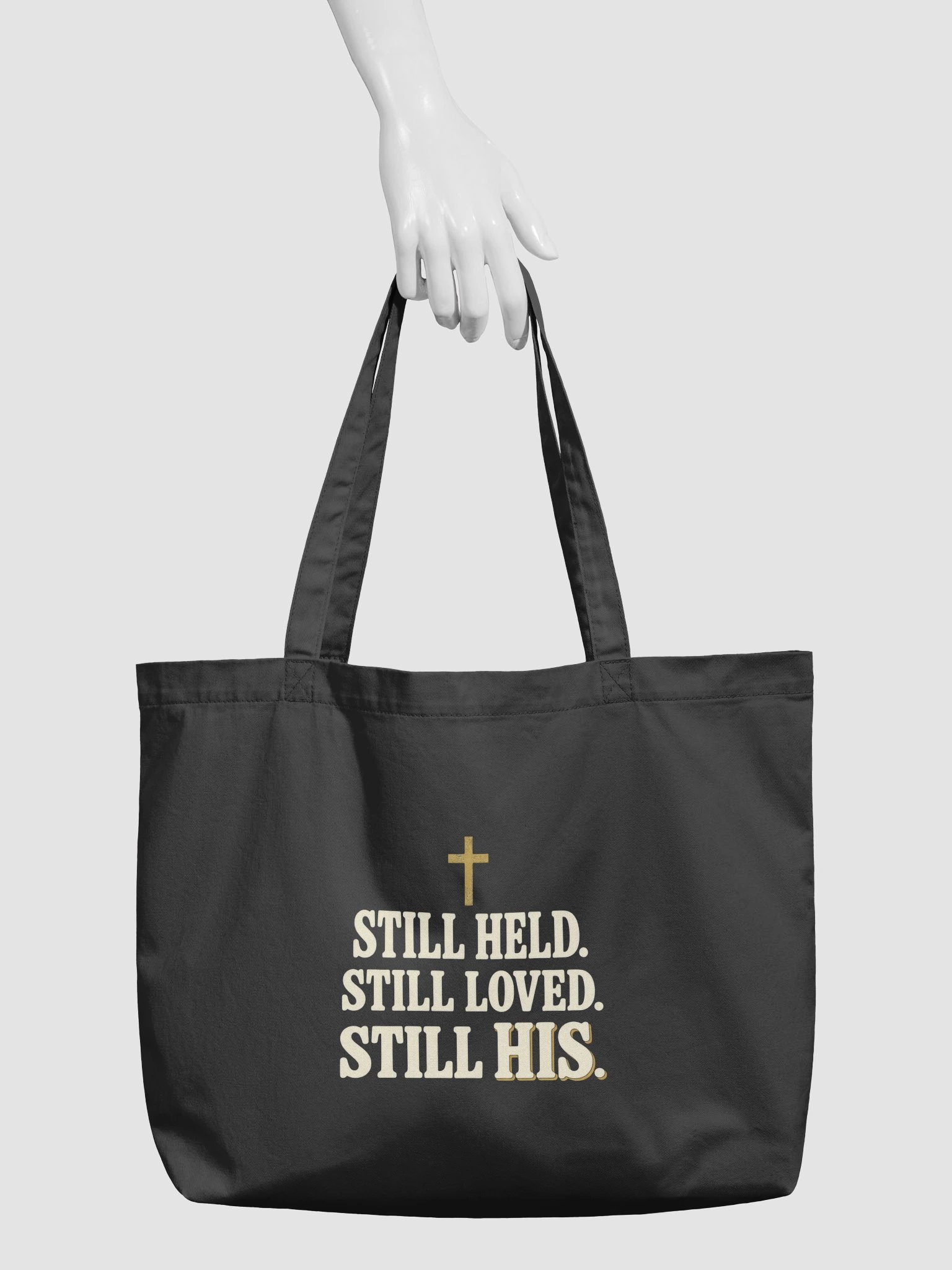 Still Held, Still Loved, Still His. Organic Cotton Tote product image (3)