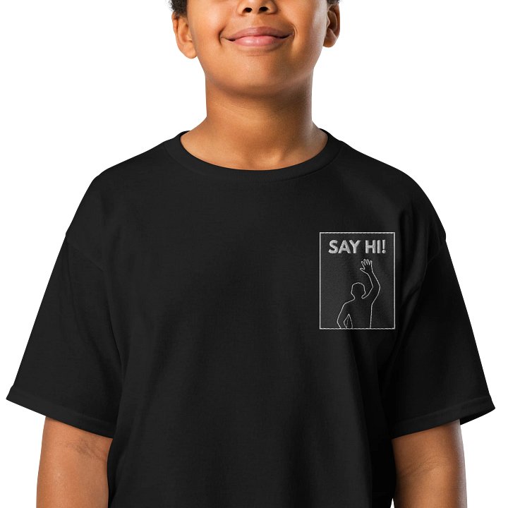 VIRAL Silhouette "Say Hi!" Youth Tee | Iconic Immersive Dance Workout Gildan Kids' Classic Shirt product image (7)