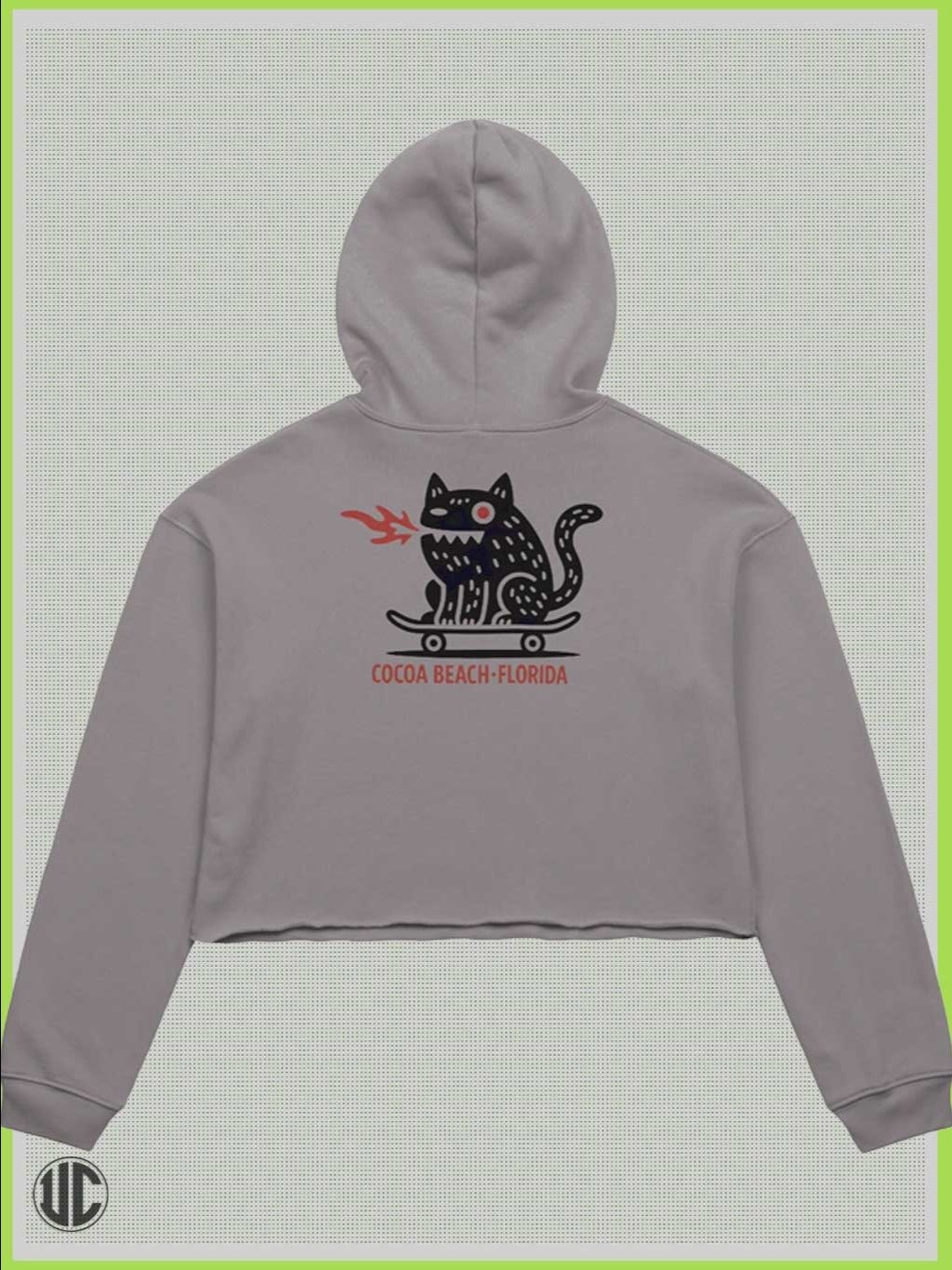 Crop Hoodie | Cocoa Beach FL | Skater Girl Crop Top product image (17)