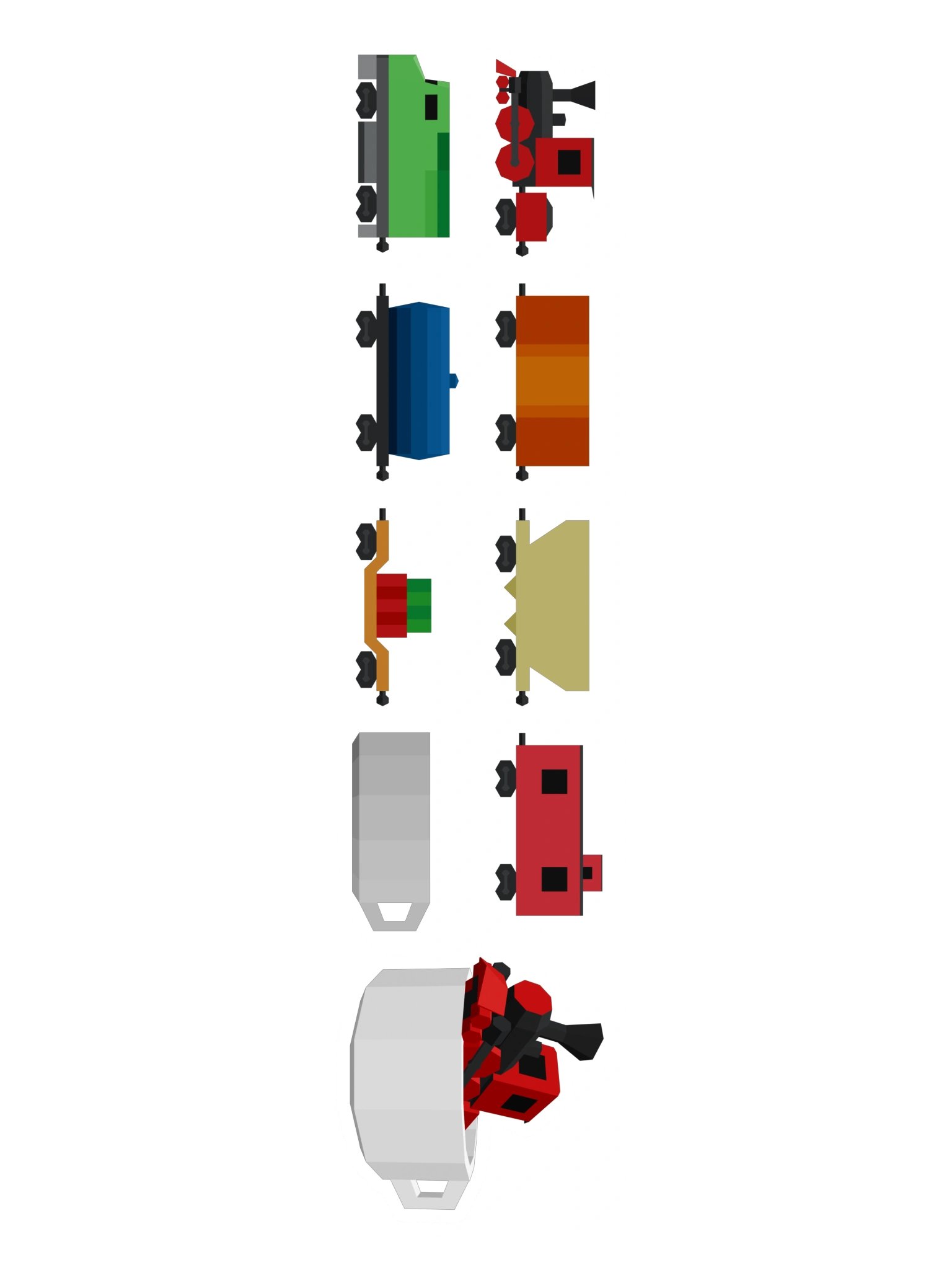Trains in a Cup! Sticker Sheet product image (3)