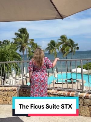 Here’s what it’s like to stay at The Ficus Suite at @thebuccaneerstcroix. 😍🌴🌺 This 1,400 square foot, 2 bedroom, 3 bathroom suite sleeps 6 and has incredible views of the Caribbean Sea. The balcony terrace is accessible from both master suites and overlooks the hotel pool and Grotto Beach. It faces west so you’ll also get gorgeous ocean sunsets! #saintcroix #stx #caribbean #luxurytravel #caribbeanresort 