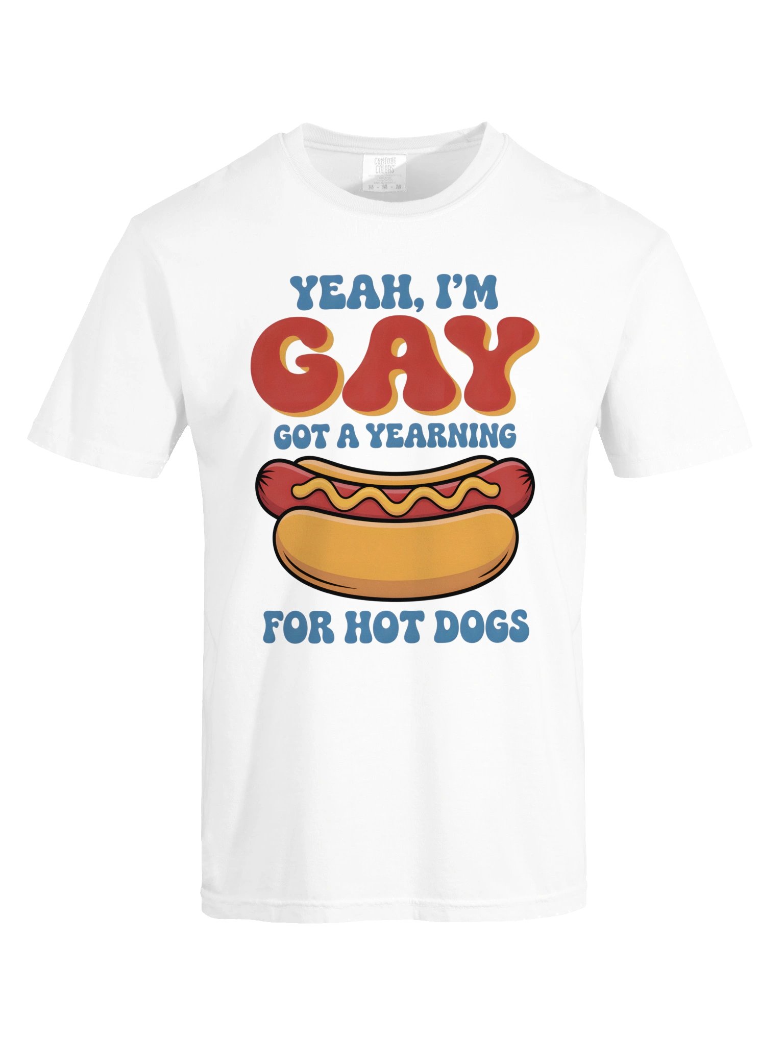 Yeah I'm Gay For Hot Dogs Shirt - Funny Retro Graphic Meme Tee product image (45)