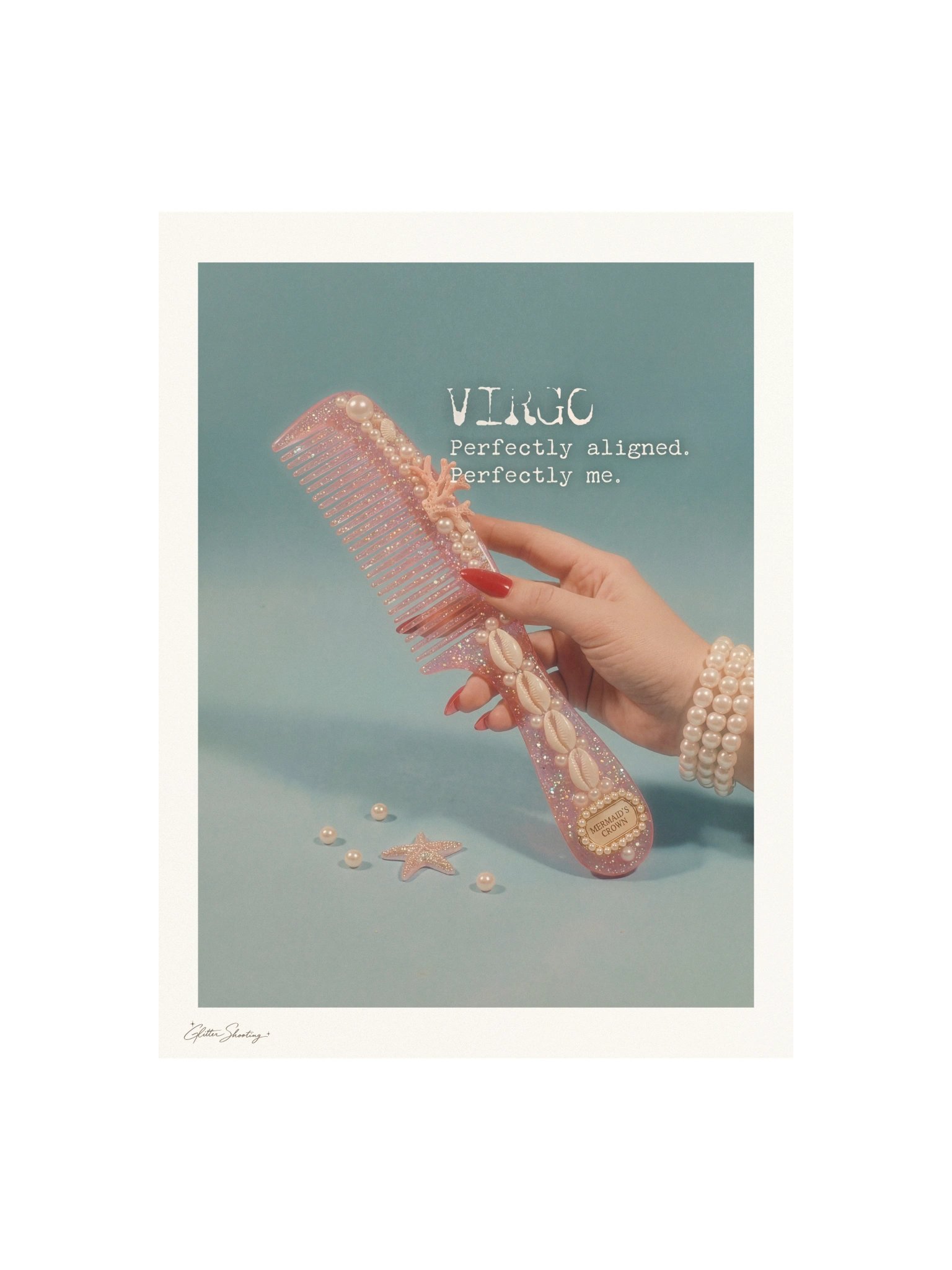 Virgo Mermaid Zodiac Art Print product image (1)