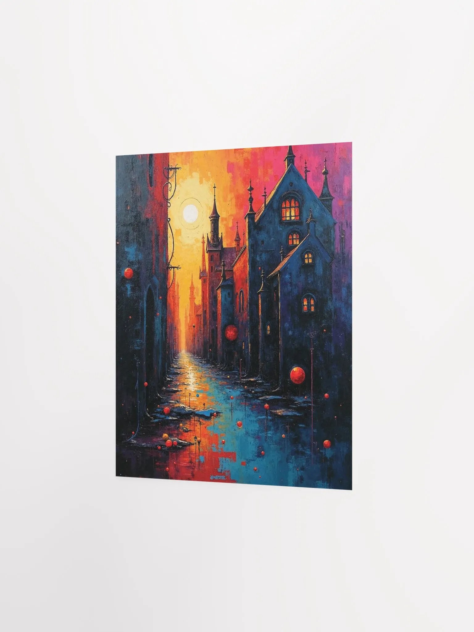 Surreal Sunset Street Poster product image (14)