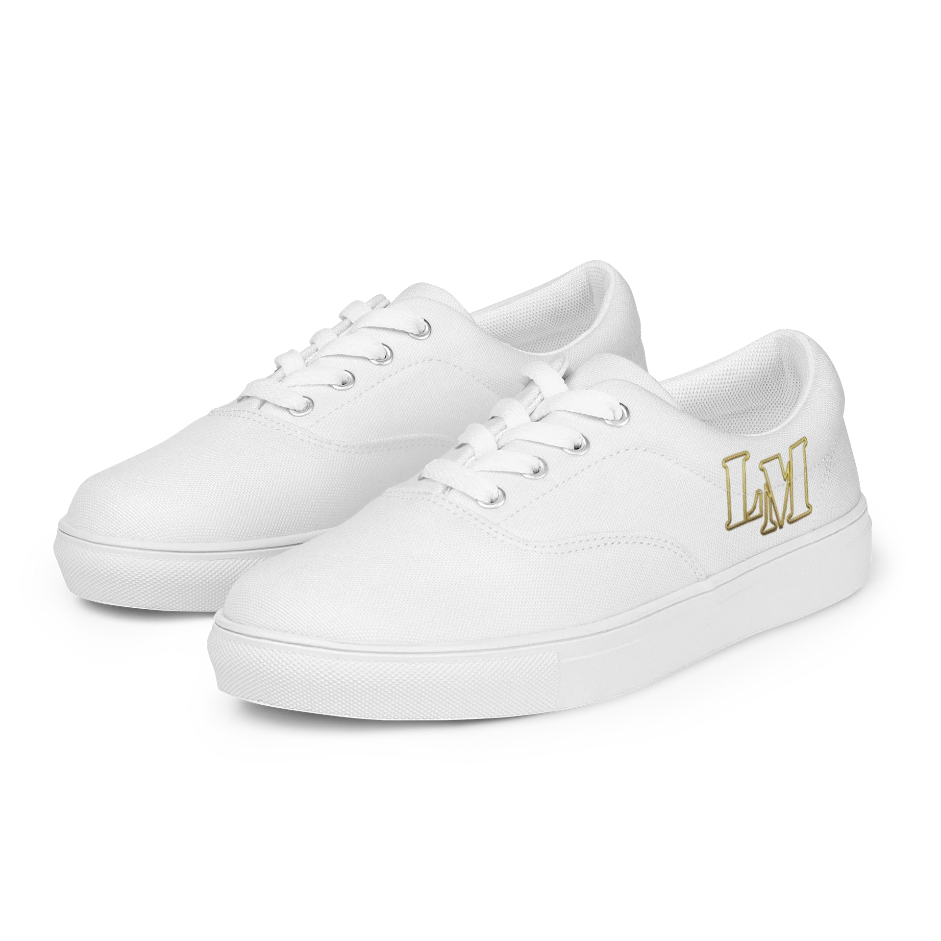 LM Origin™ Bone White Sneakers | Unisex Canvas Shoes product image (10)