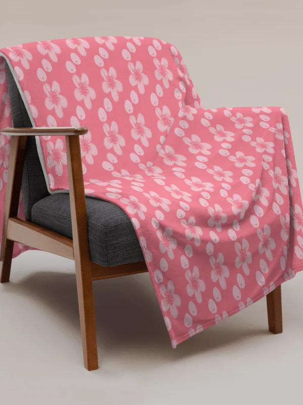 Sakura Cherry Blossom Throw Blanket product image (3)