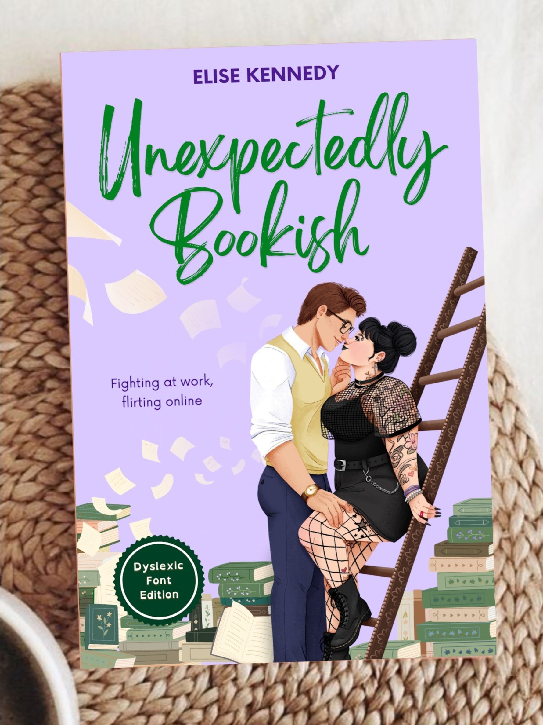 Dyslexic Friendly Edition: Unexpectedly Bookish (signed paperback) product image (1)