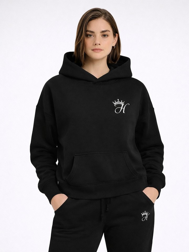 Crown-Her Emblem Hoodie — White Mark product image (2)