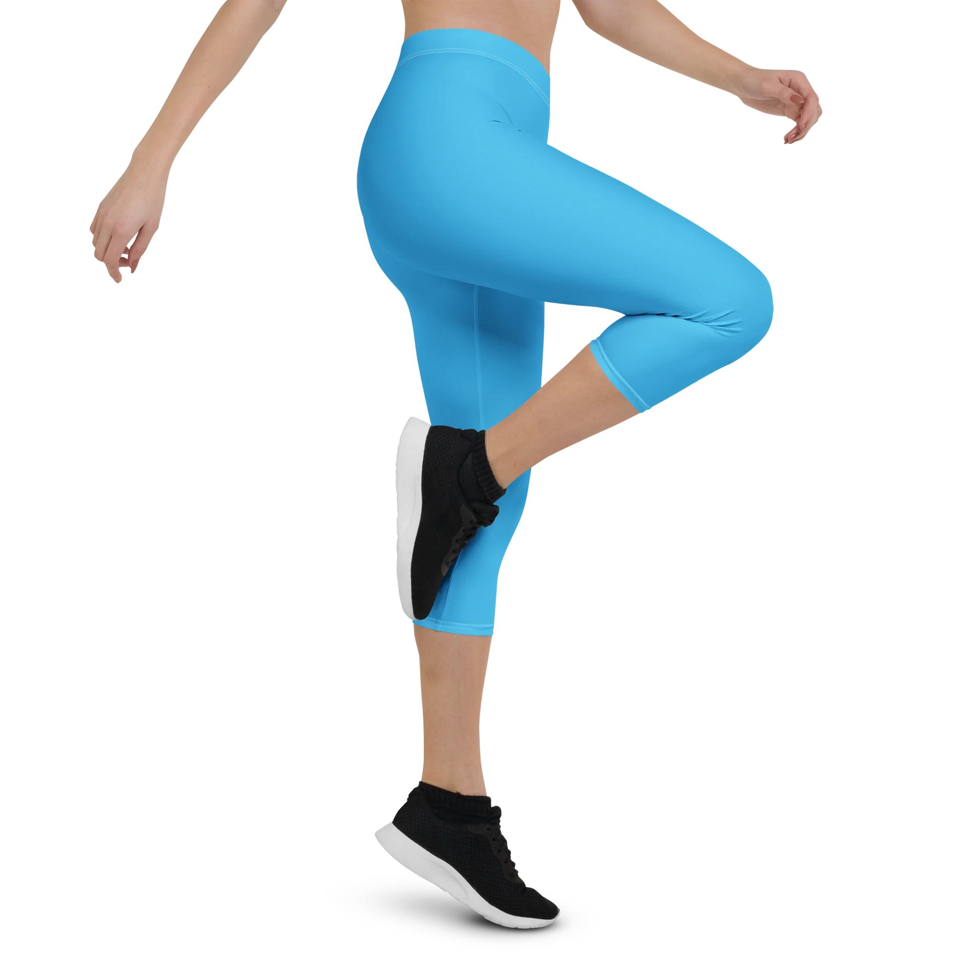 WyldFoxy Aqua Blue Capri Leggings product image (5)