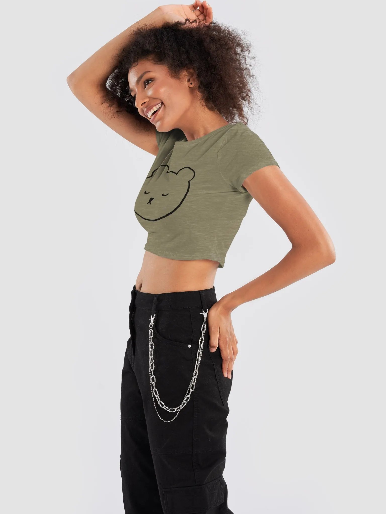 Sleepy Bear Crop Top product image (10)