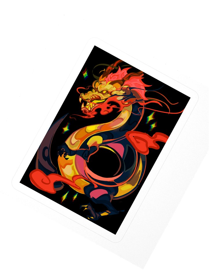 Mythical Dragon Kiss Cut Stickers product image (1)