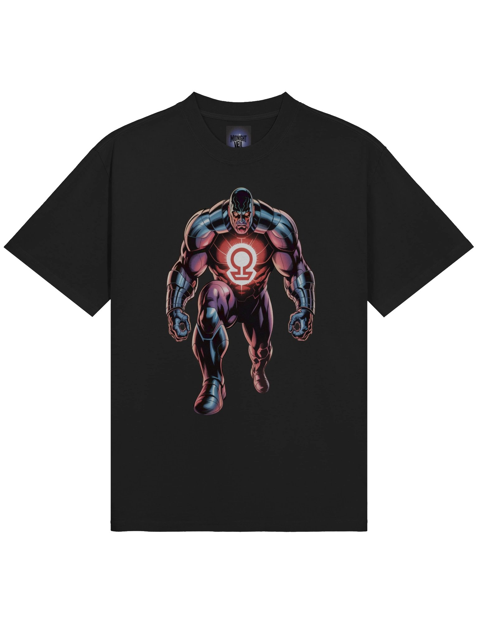 Apokoliptian Kneel: Darkseid Oversized Faded T-Shirt product image (5)