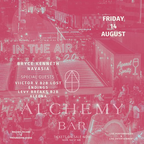 Your In The Air 2.0 Special Guests are here ✨

An evening inspired by Aperol Spritz & Sunset Glitz @alchemy.bar 

Two of Edmo...