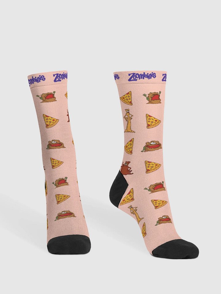 Pizza Troll Party Socks - Peach product image (2)