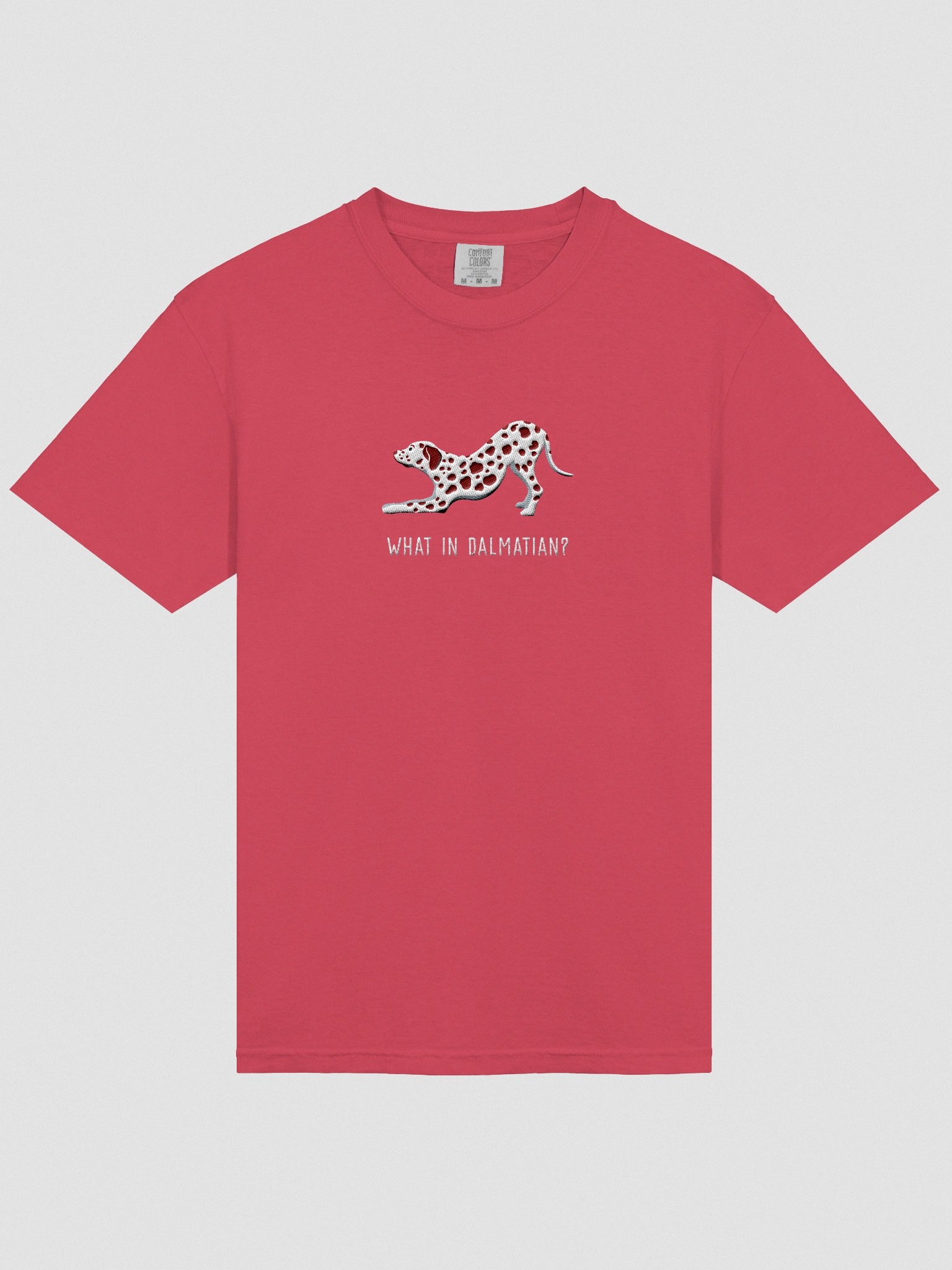 What in Dalmatian? T-Shirt(Embroidered) of a Dalmatian(Liver) product image (6)