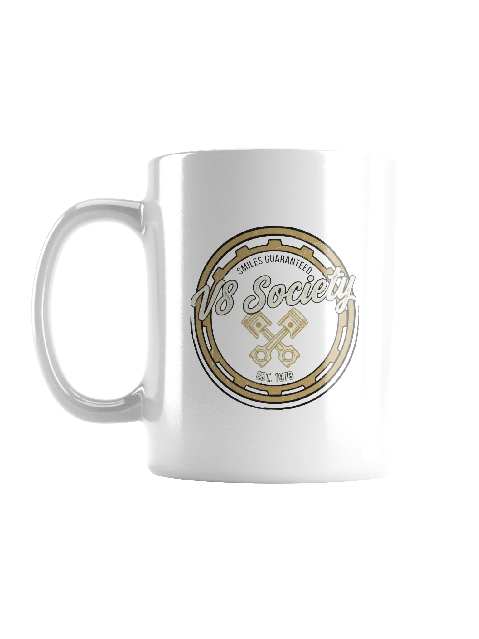 V8 Society Golden Engine Mug product image (2)