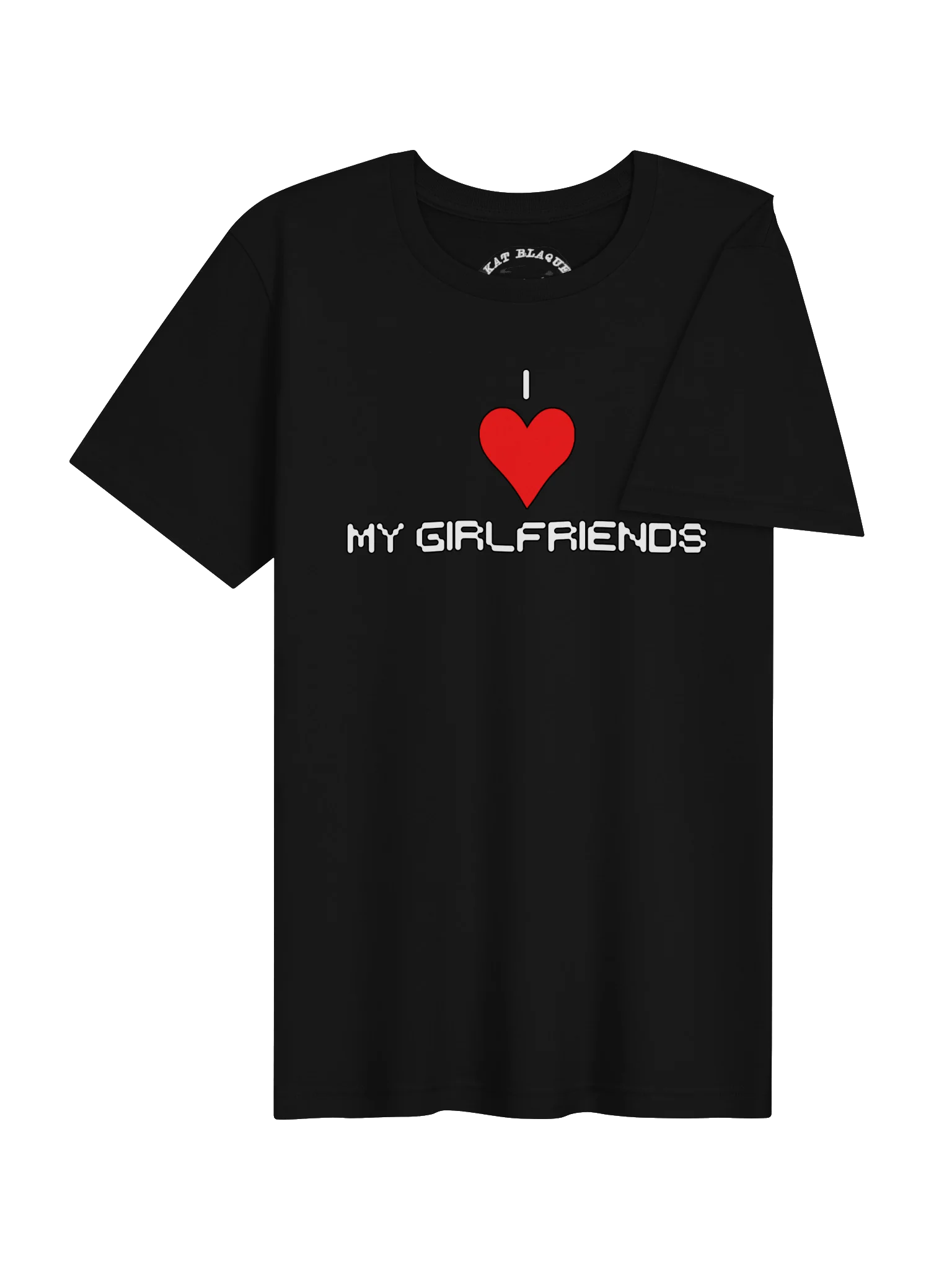 I Love My Girlfriends Super Soft White Ink Tee product image (4)