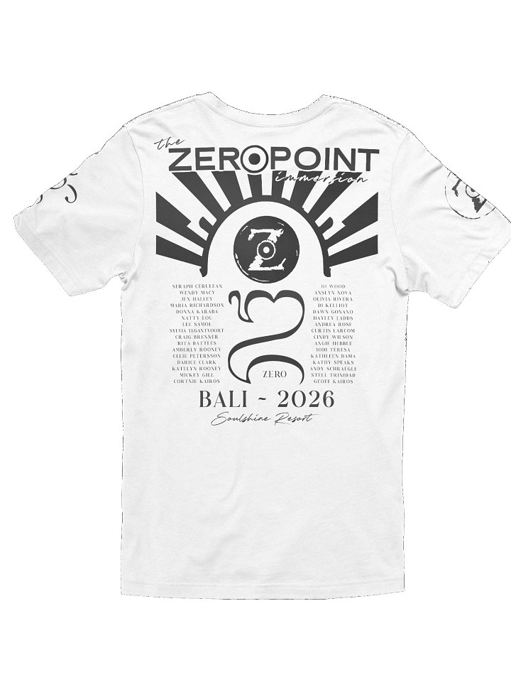 Zero Point Immersion Shirt Black on White product image (2)