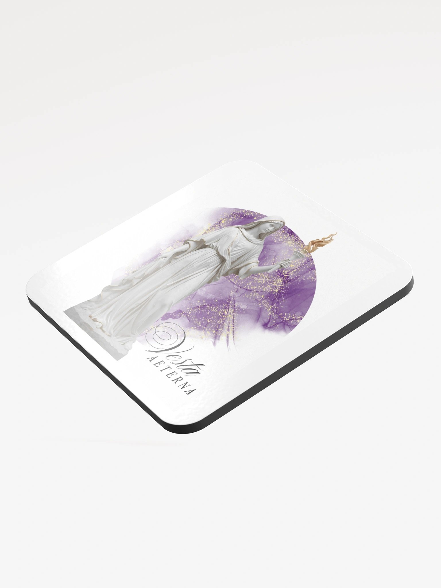 Vesta Glossy Cork Coaster (purple) product image (3)