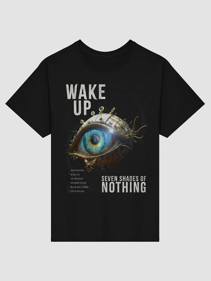 “Wake Up” single artwork tee – cinematic rock shirt from Seven Shades of Nothing - Gildan Heavyweight T-Shirt product image (5)