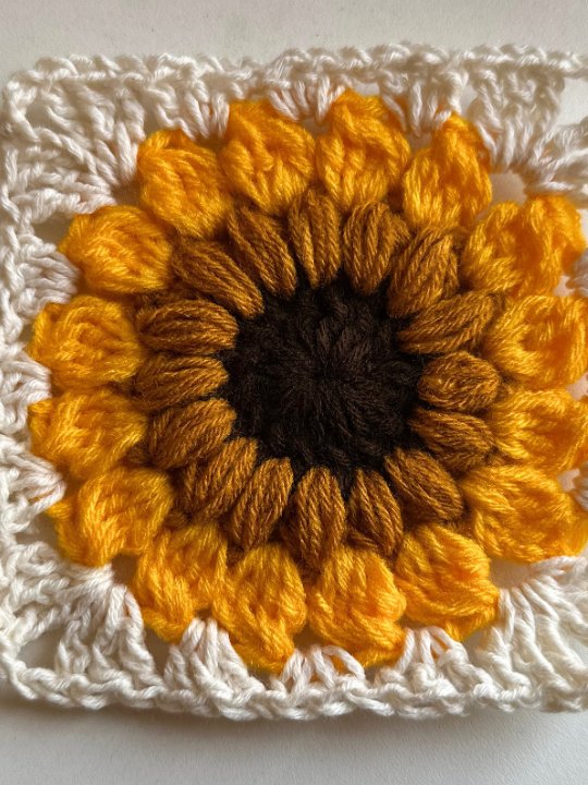 Crochet Sunflower Granny Square product image (3)
