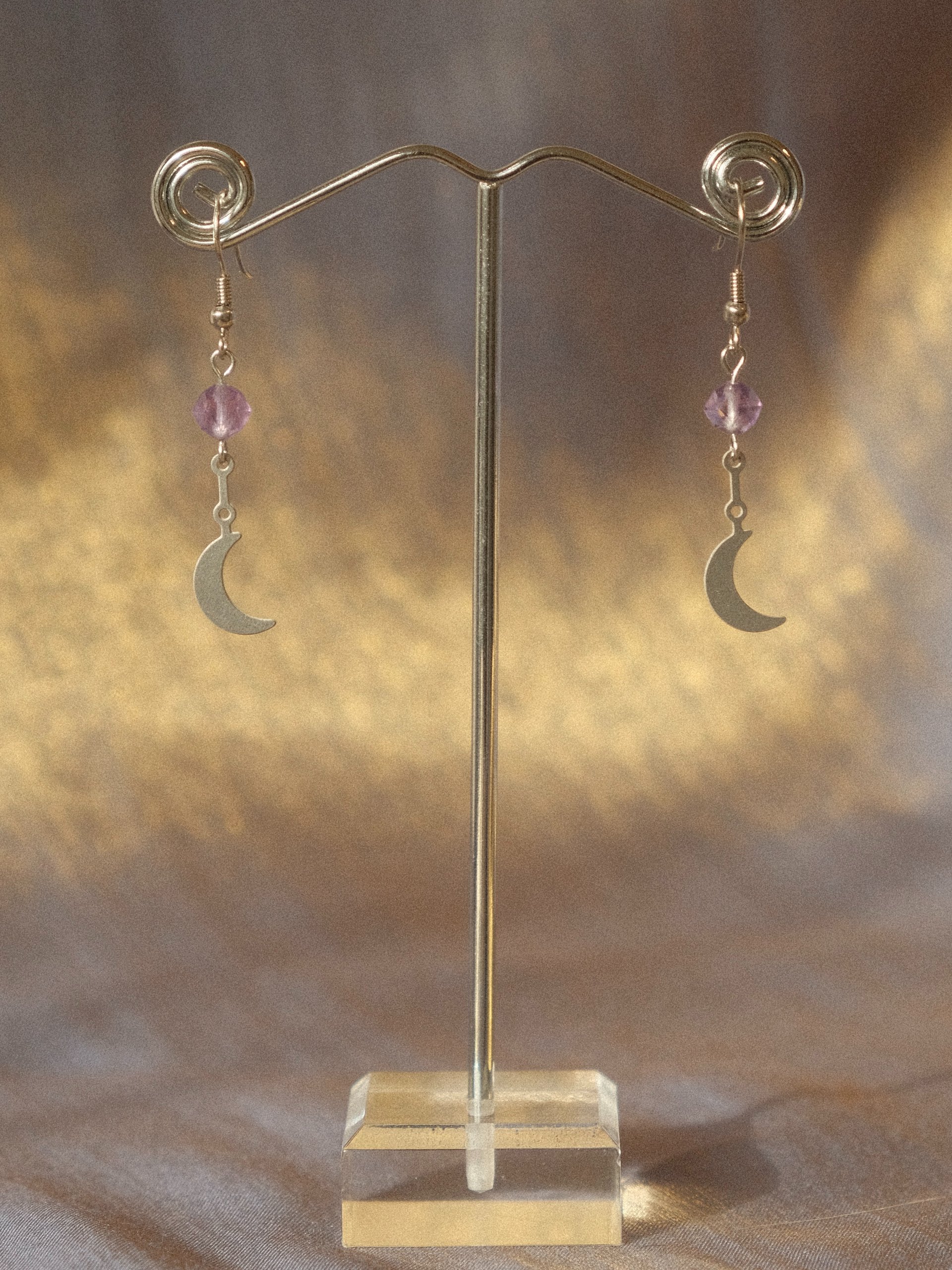Amethyst Little Moon Earrings product image (2)