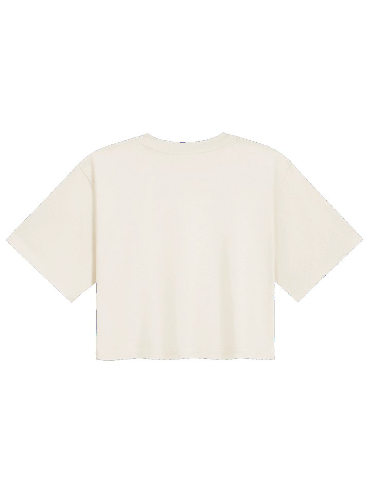 Sunshine Wreath Crop Tee | Retro Floral Circle Character Crop Top product image (34)
