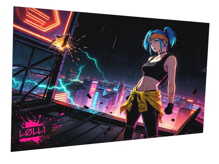 Neon Cyberpunk Echo Echo Poster product image (1)