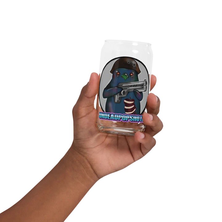 UndeadPopShots Penguin Can-Shaped Glass Logo Color Gray product image (32)