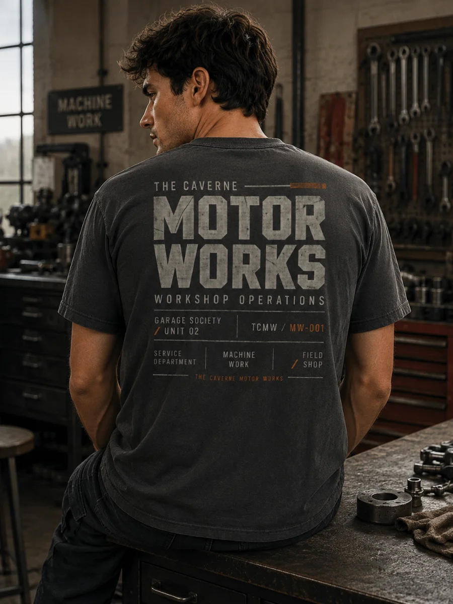 Motor Works Crew Heavyweight Tee product image (2)