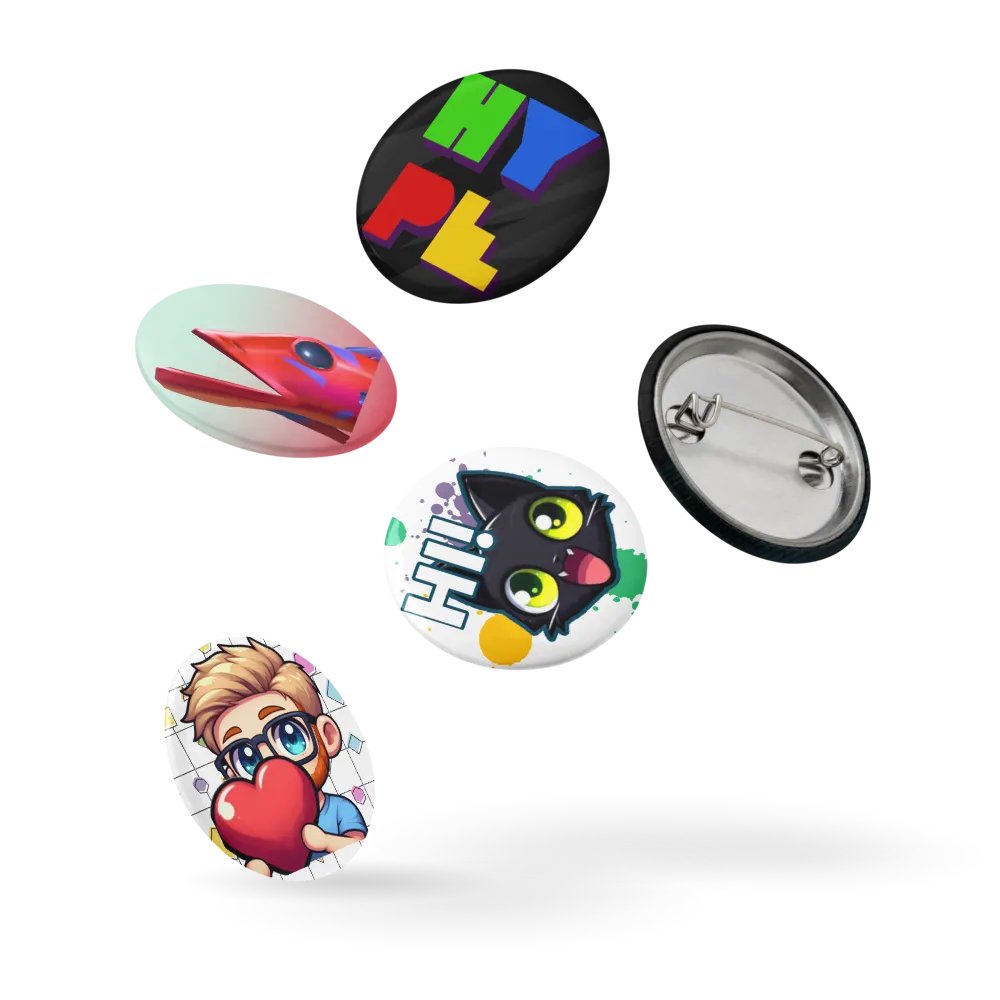 Twitch Emote Pin Buttons Set product image (1)