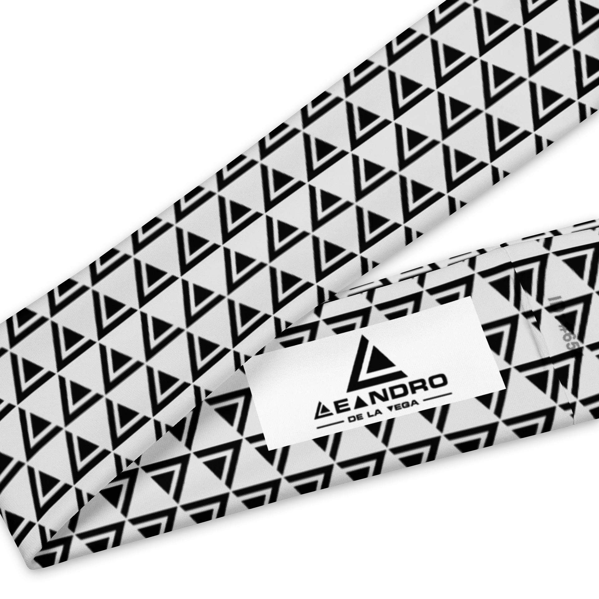 LEANDRO DE LA VEGA HEADBAND WHISPER BLACK LOGO product image (3)