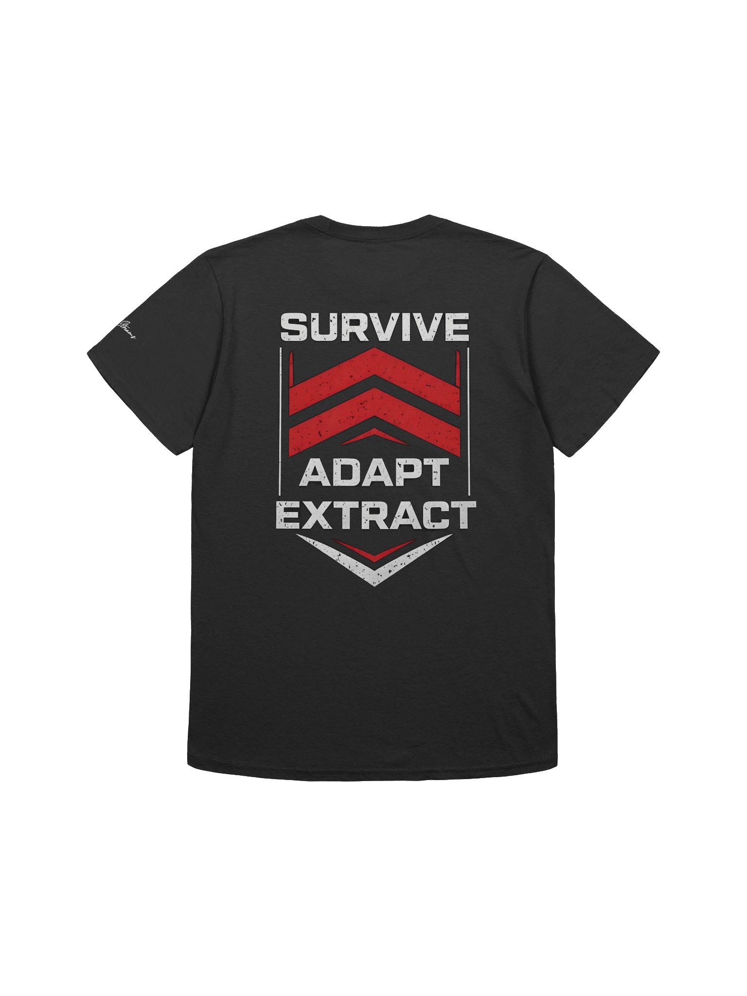 SURVIVE. ADAPT. EXTRACT. Core Tee (White & Black) product image (2)