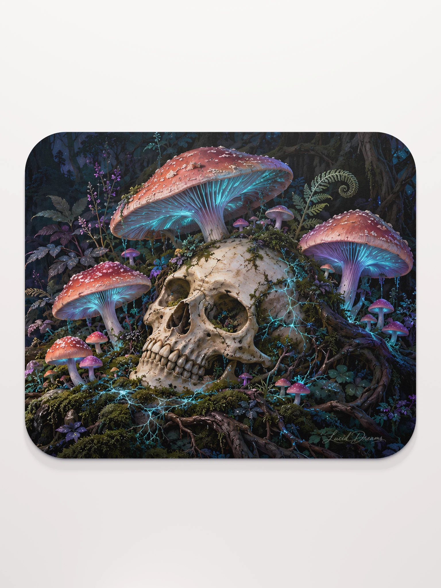 The Mycelium Oracle Gothic Mushroom Mouse Pad product image (2)