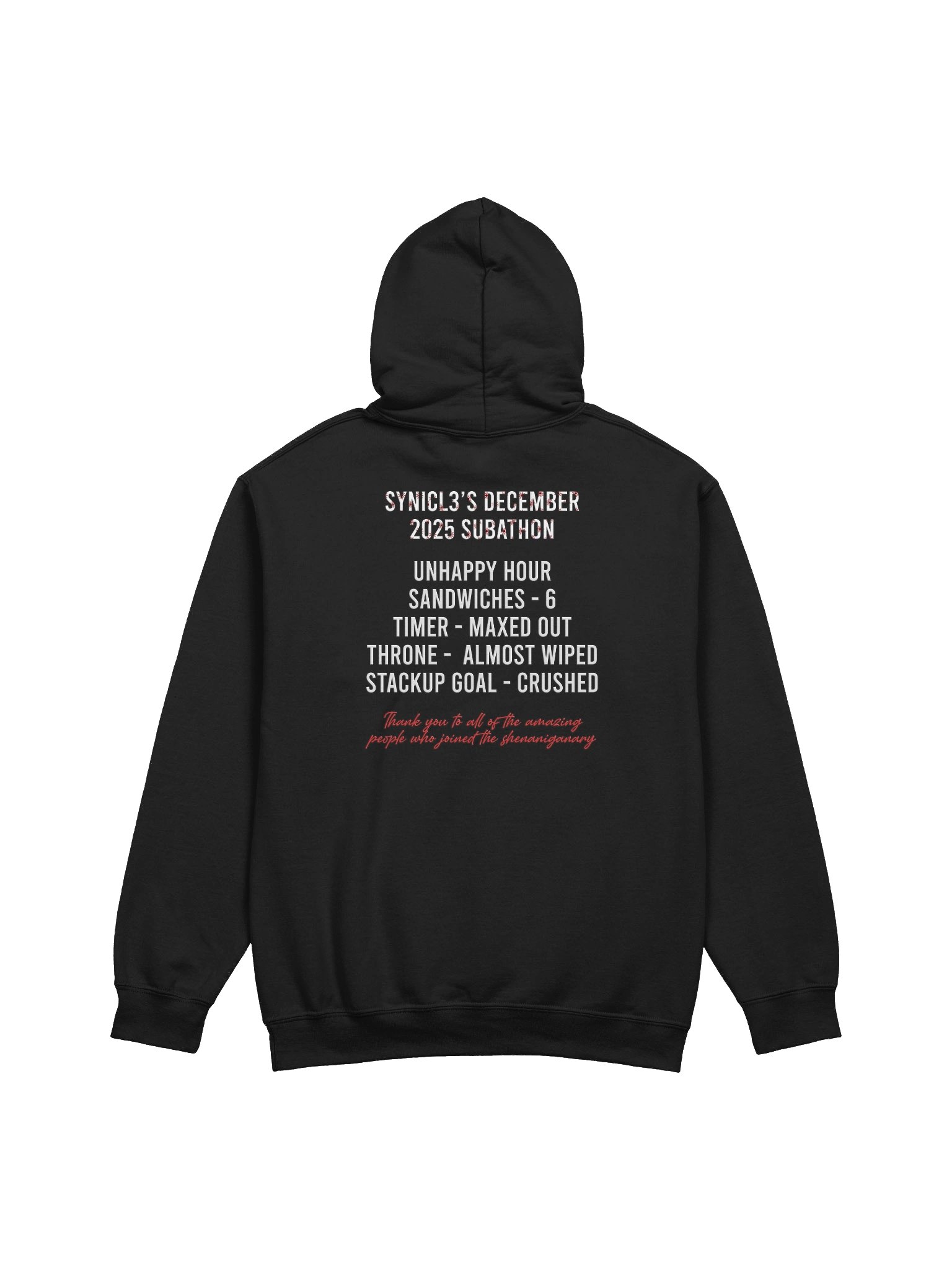 Dec 2025 Subathon - Stats Hoodie product image (10)