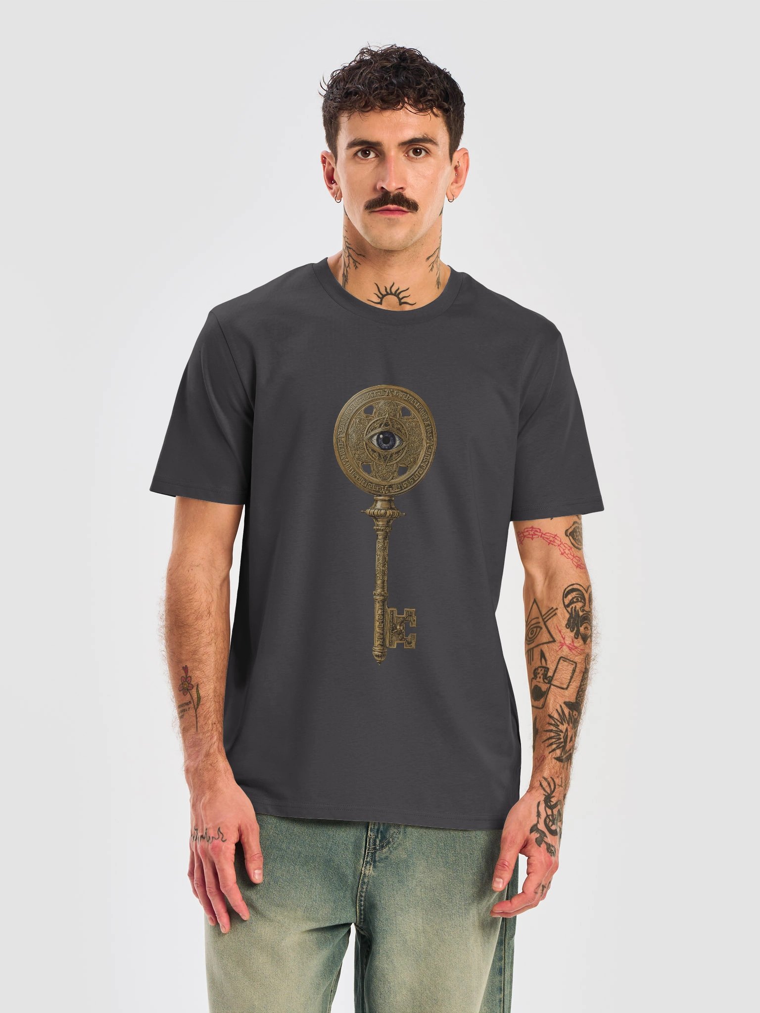 The Gatekeeper’s Key – Anthracite Obsidian Edition (Front & Back Print) product image (5)