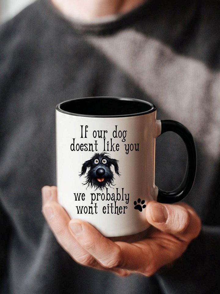 Two Colors Ceramic Dog Mug Funny Quotes product image (1)