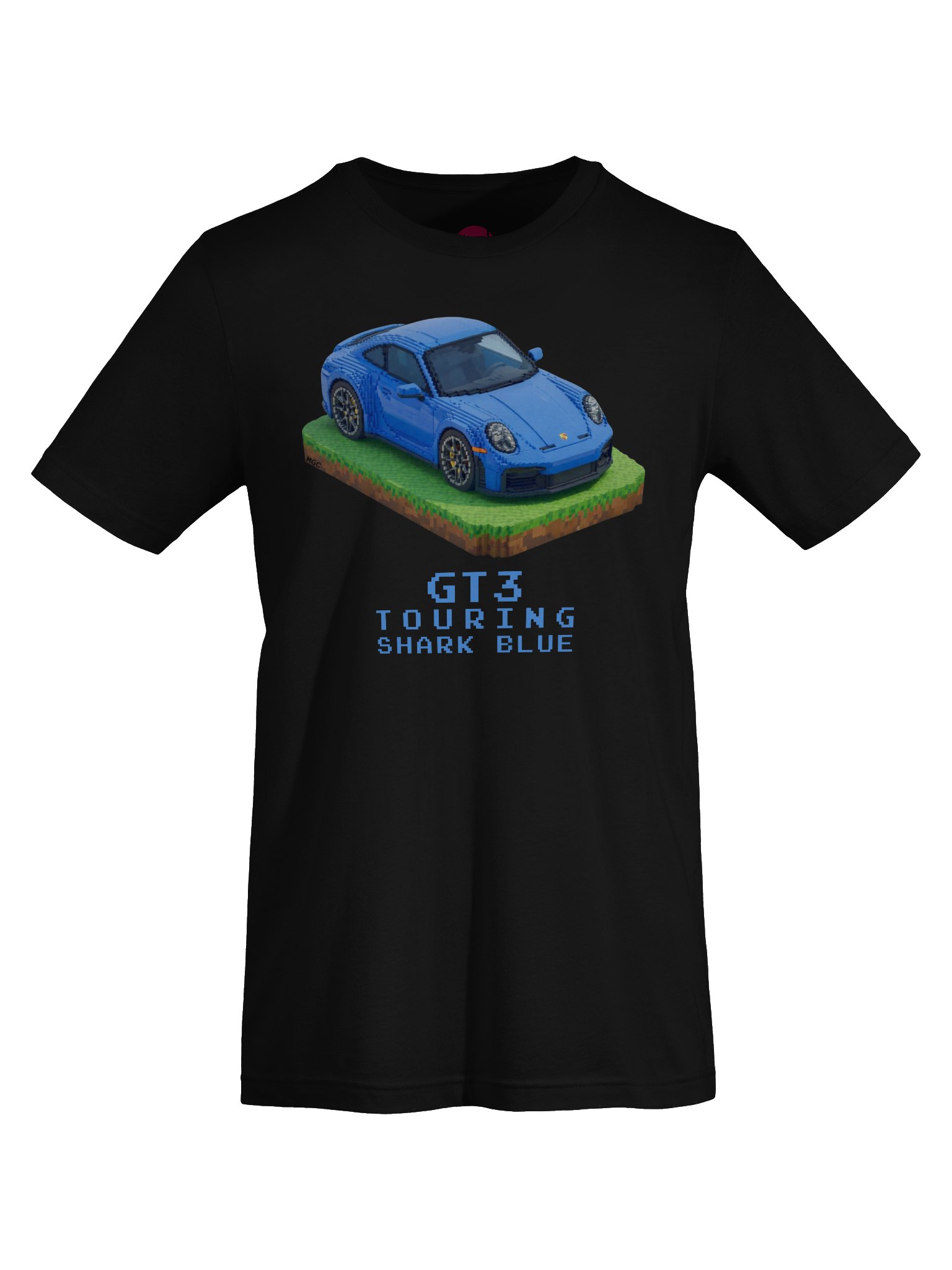 Shark Blue Porsche 911 GT3 Touring Shirt (Pixel, Retro, Minecraft) product image (60)