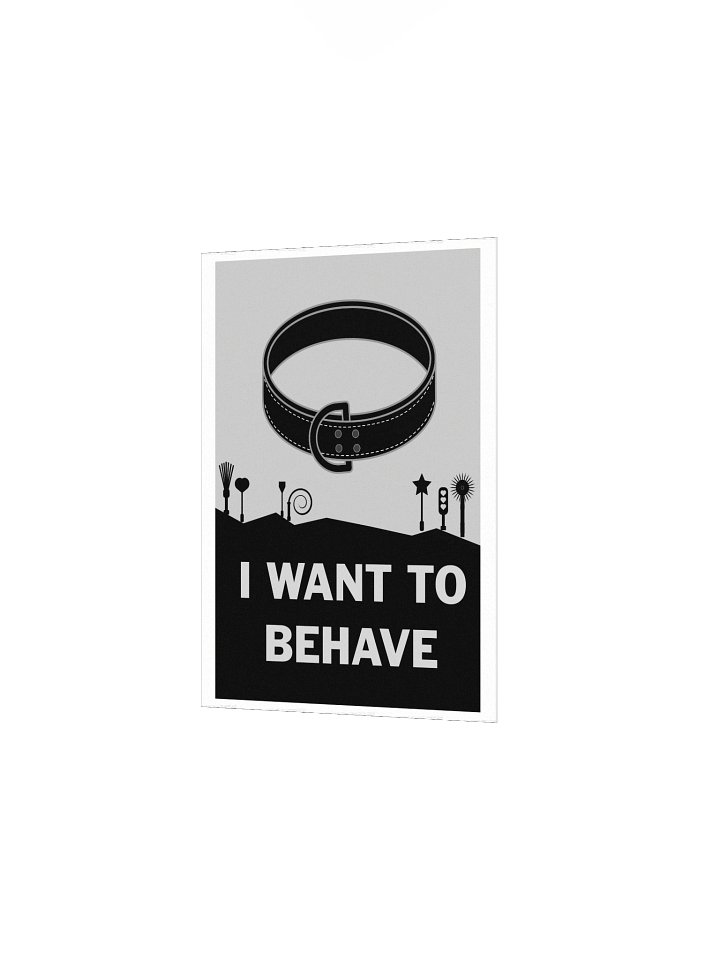 I want to behave - Poster product image (9)